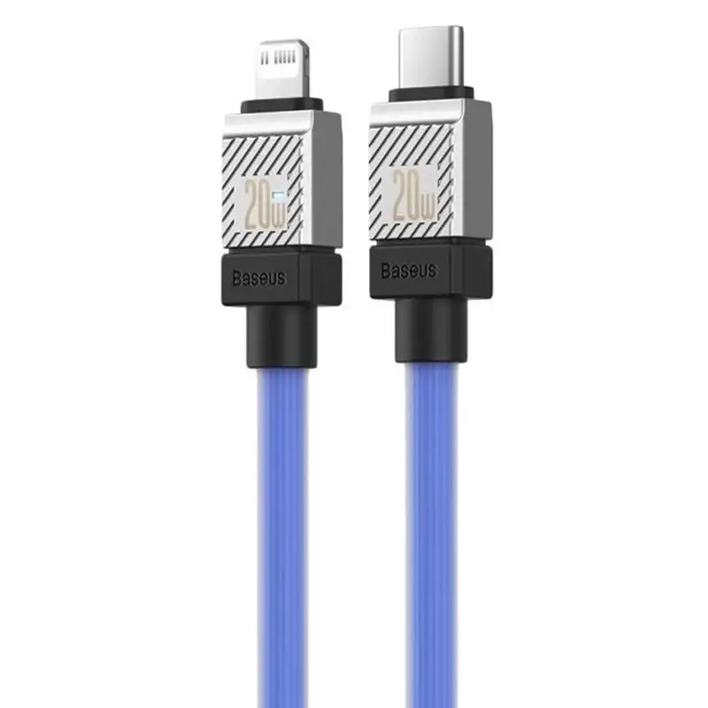 Кабель BASEUS CoolPlay Series Fast Charging Cable Type-C to Lightning CAKW000003 20W 1 м Blue - фото 2