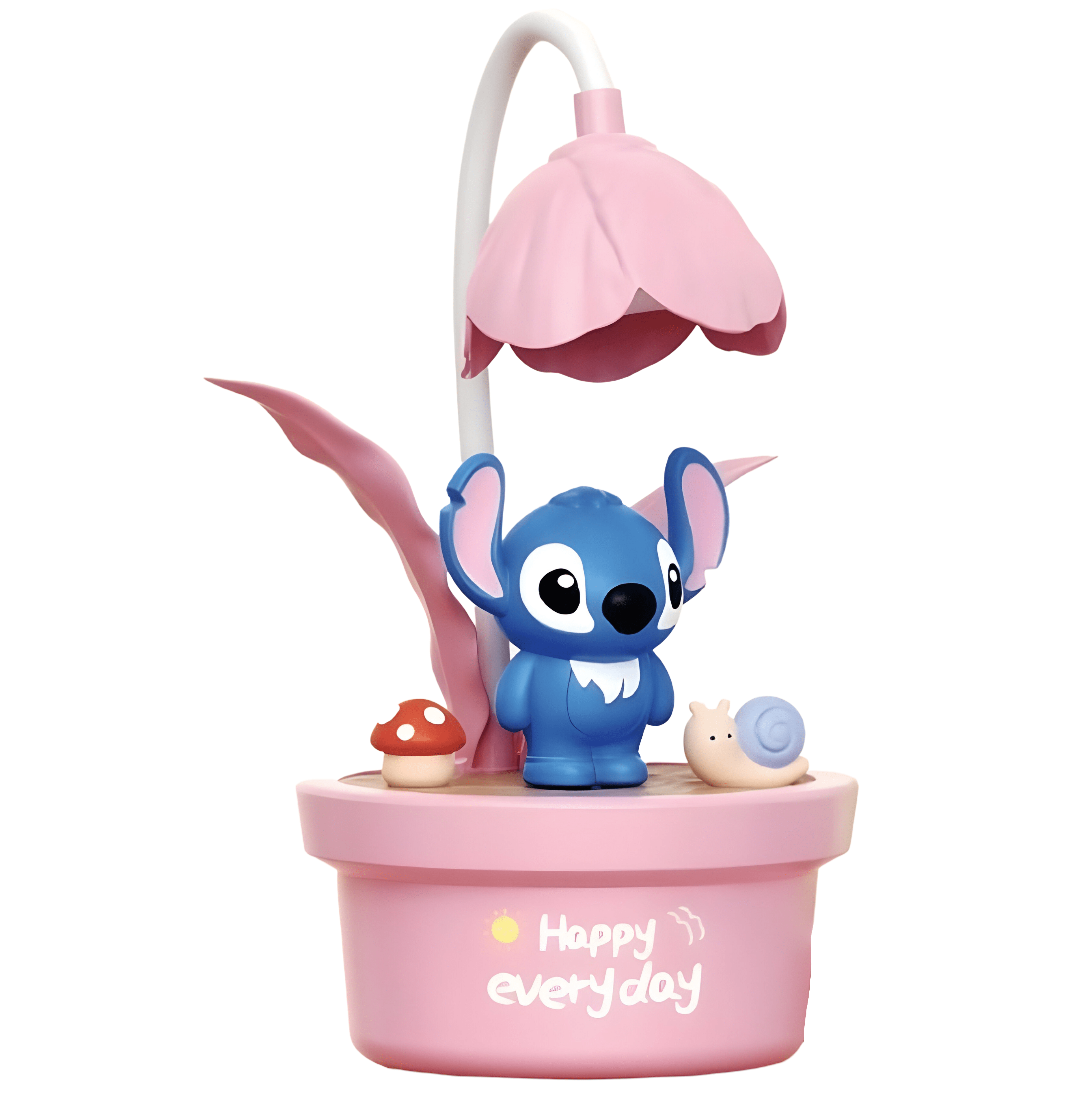 Настольная лампа Стич цветочный горшок Розовый (351B) - фото 4 Настольная лампа Стич цветочный горшок Розовый (351B) - фото 4