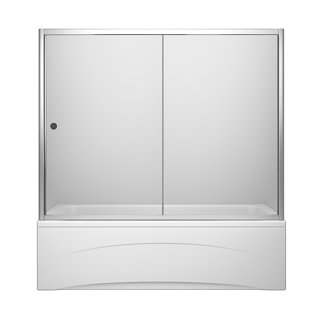 Штора для ванної скляна KO&PO F 170 S 2 розсувні двері матове скло 170х140 см Сатин (C10645) - фото 3 Штора для ванної скляна KO&PO F 170 S 2 розсувні двері матове скло 170х140 см Сатин (C10645) - фото 3