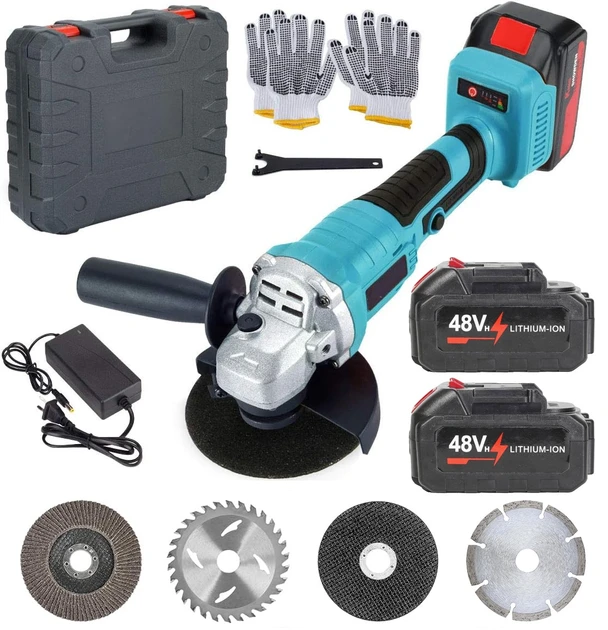 Болгарка угловая аккумуляторная 48V с 2 АКБ/4 диска (2769323167)