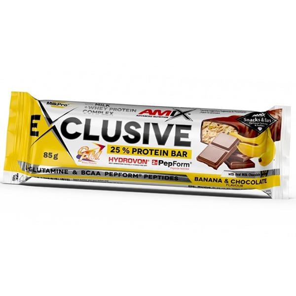 Батончик протеиновый Amix Nutrition Exclusive Protein Bar 85г Банан-шоколад (14135002)