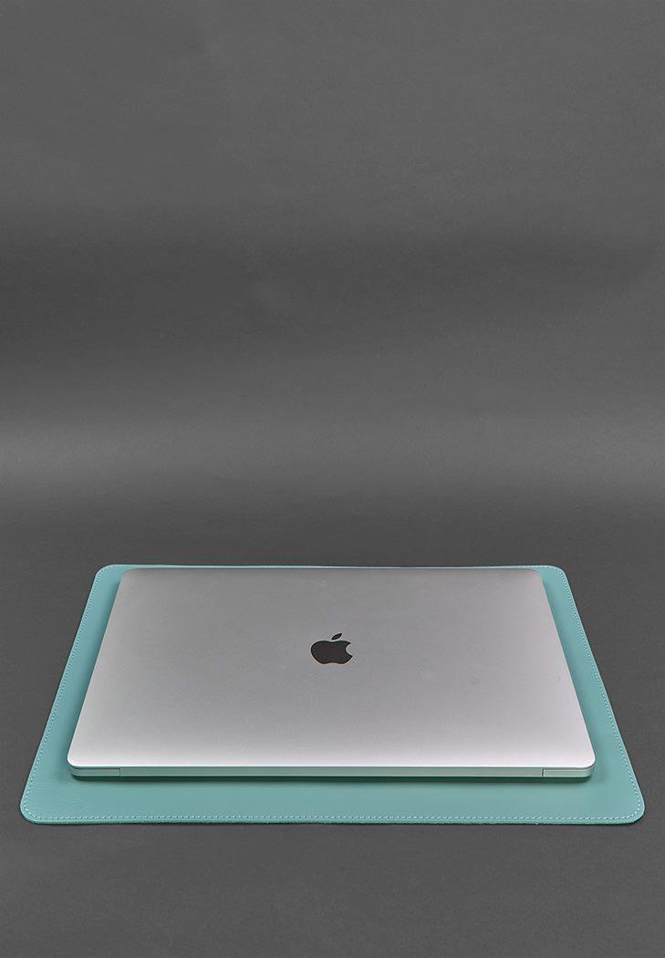 Набор настольный из натуральной кожи 1.0 краст Бирюзовый (A-027790) - фото 5 Набор настольный из натуральной кожи 1.0 краст Бирюзовый (A-027790) - фото 5