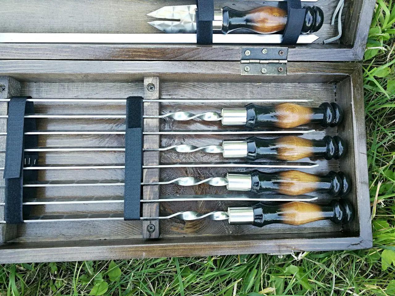 Набор шампуров Милитари -1 в кейсе (10648458) - фото 3 Набор шампуров Милитари -1 в кейсе (10648458) - фото 3