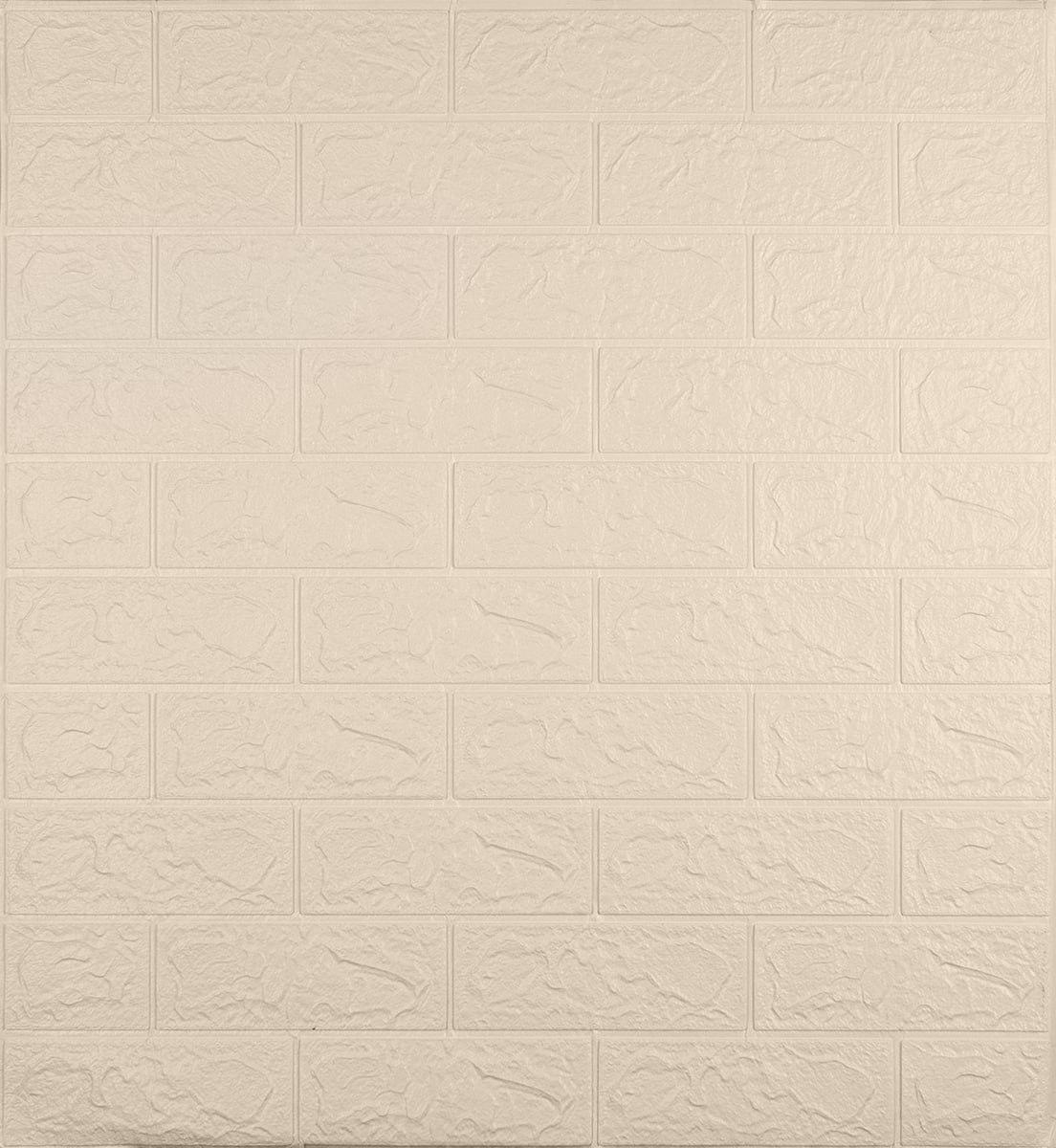 3D-панель под кирпич самоклеющаяся 20000x700x3 мм Слоновая кость - фото 4 3D-панель под кирпич самоклеющаяся 20000x700x3 мм Слоновая кость - фото 4