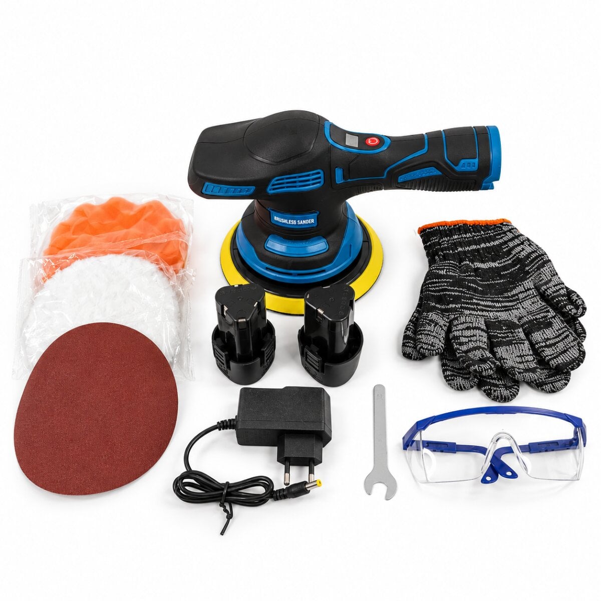 Машинка полировочная Waxing Polisher аккумуляторная с насадками 380W (YK49)