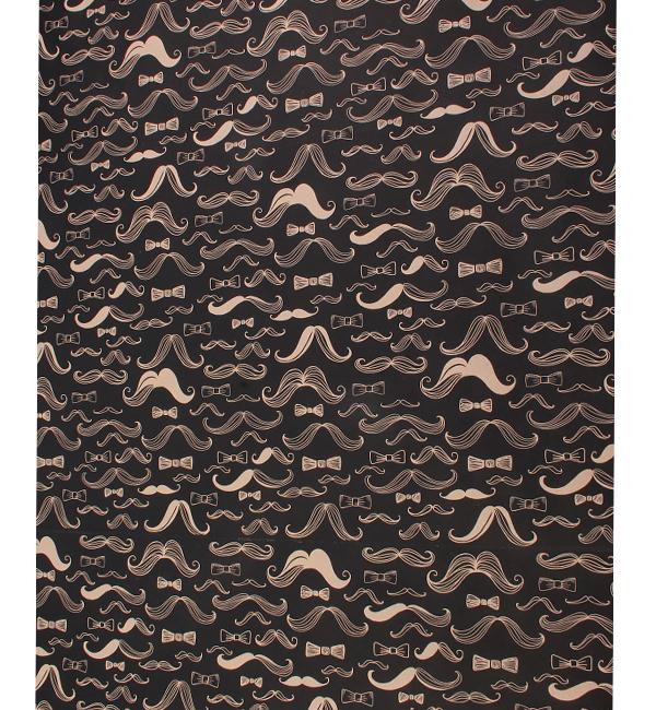 Подарочная бумага для упаковки Усы 10x70 см (50146)