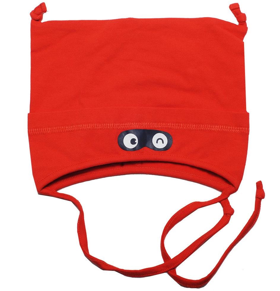 Шапка трикотажная с ушками для мальчика Peluche&Tartine S15TU21 демисезонная 47-49 см Красный (S15TU21-Spicy-12/24m)