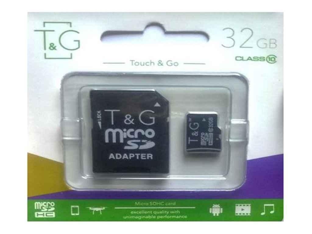 Карта памяти micro SDHC Class 10 T&G и SD 32 Гб