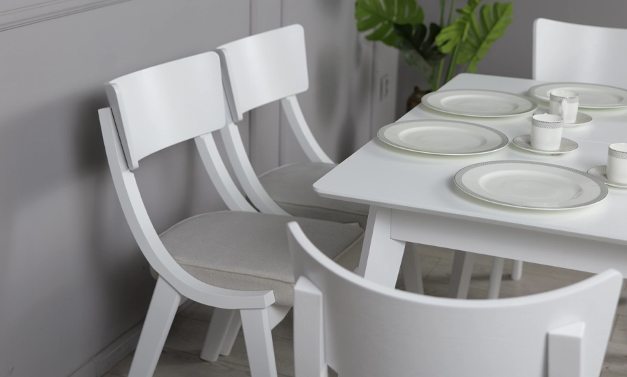 Стіл розкладний Мілан з масиву дерева 1100/1400x700x750 мм Білий (735346) - фото 6 Стіл розкладний Мілан з масиву дерева 1100/1400x700x750 мм Білий (735346) - фото 6