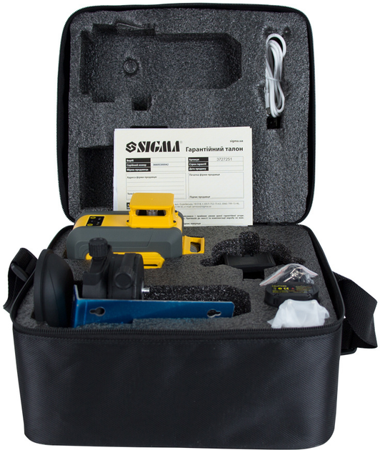Нівелір самовирівнювальний лазерний Sigma 16 ліній 4x360° (3727251) - фото 20 Нівелір самовирівнювальний лазерний Sigma 16 ліній 4x360° (3727251) - фото 20