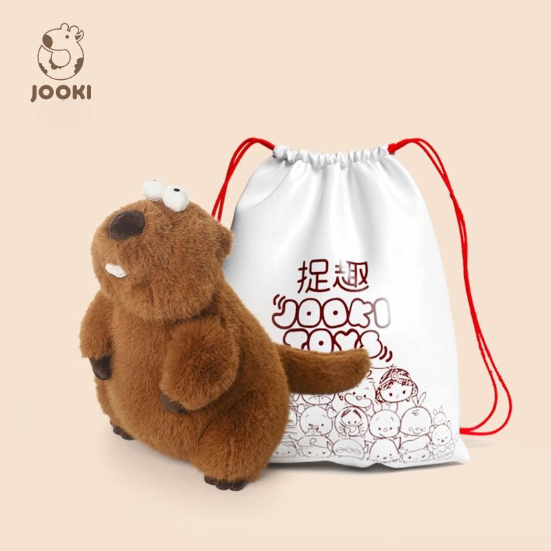 М'яка плюшева іграшка Jooki Marmot Бабак із кумедними зубами Коричневий 29 см - фото 3