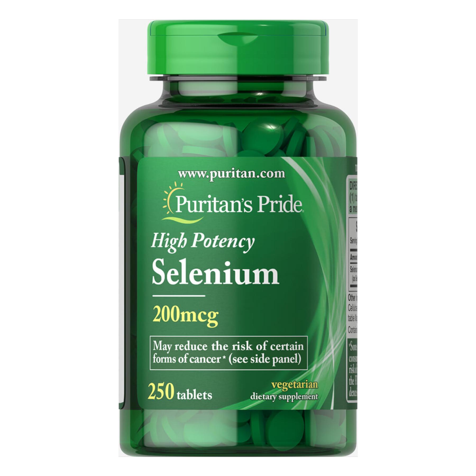 Натуральная добавка Selenium 200 mg 250 tabs (100-75-6730840-20)