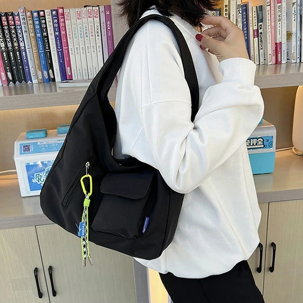 Женская сумка-хобо женская Черный (RN-272)