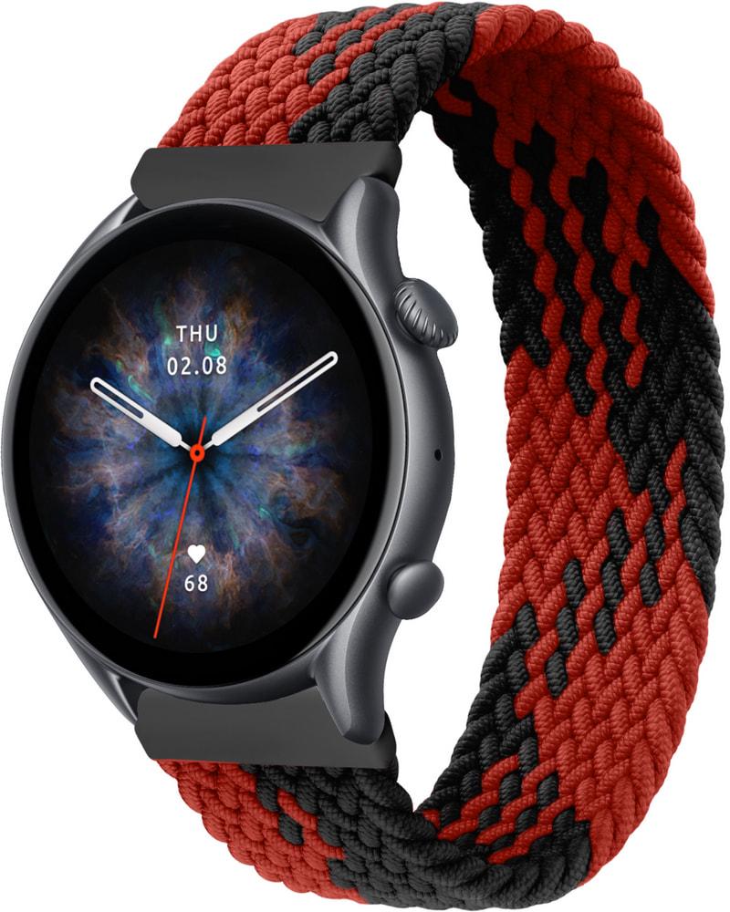 Ремінець Solo Loop Multi для Amazfit GTR 3 Pro (145 мм) Black Red (33726-44)