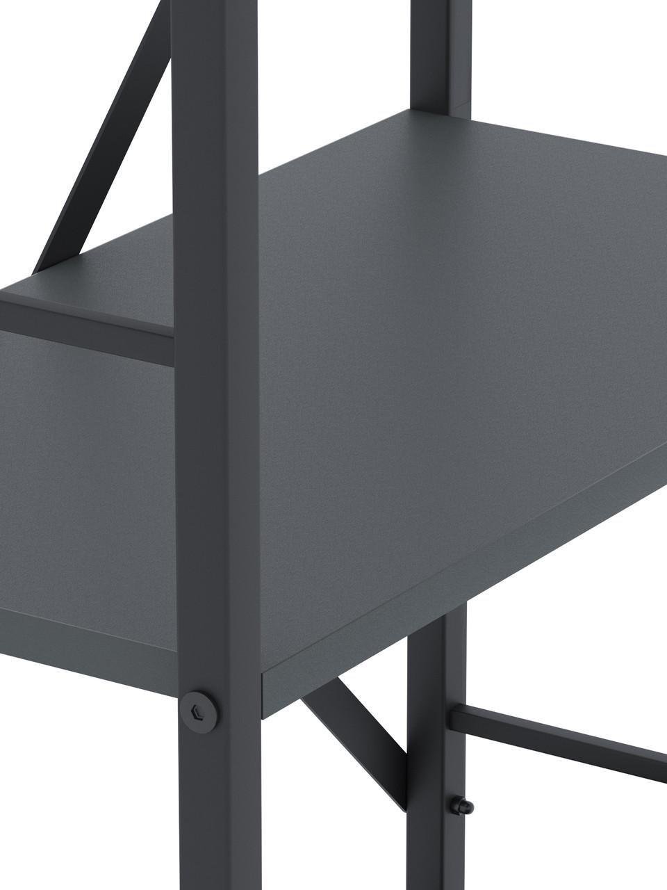 Стелаж Меткас Лофт 35 кг/полицю 6 полиць ЛДСП 1800x600x240 мм Антрацит (2640911723) - фото 5 Стелаж Меткас Лофт 35 кг/полицю 6 полиць ЛДСП 1800x600x240 мм Антрацит (2640911723) - фото 5