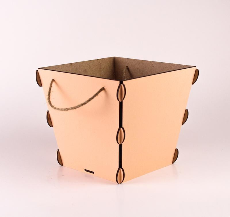 Конус середній зі шнурком Персиковий (2036)