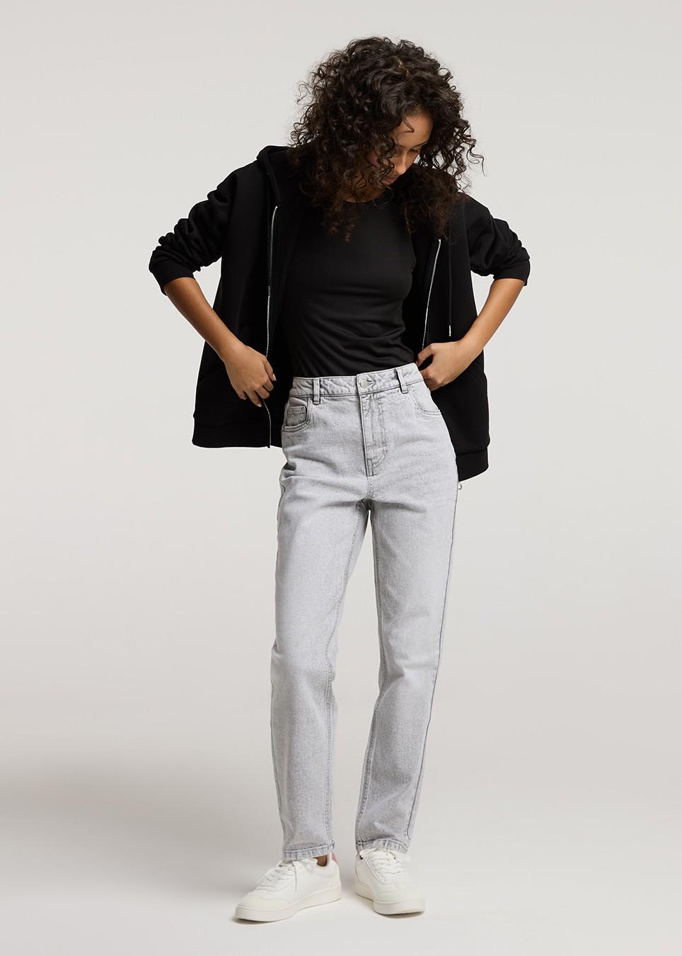 Джинси жіночі Diverse WORDI II р. 38 Світло-сірий (5905384087324) - фото 4