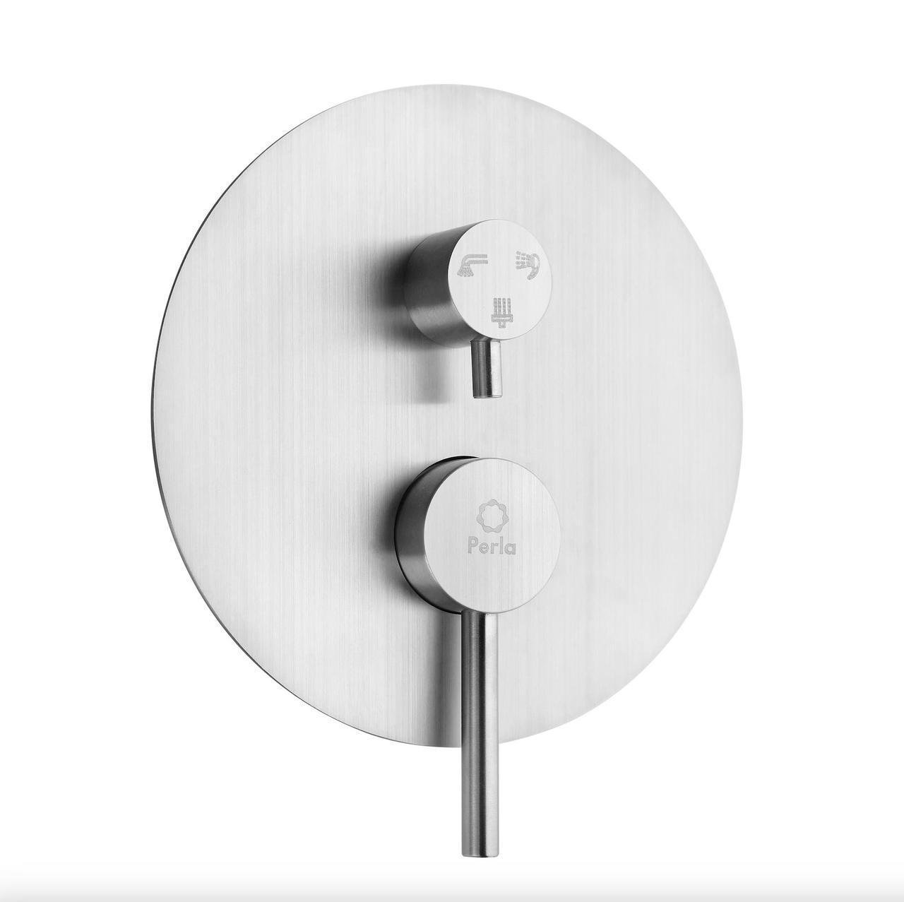 Змішувач для душу Perla SMART PSS7804 вбудований круглий/3 режима Сатин/Нержавіюча сталь (2529486175) - фото 2 Змішувач для душу Perla SMART PSS7804 вбудований круглий/3 режима Сатин/Нержавіюча сталь (2529486175) - фото 2