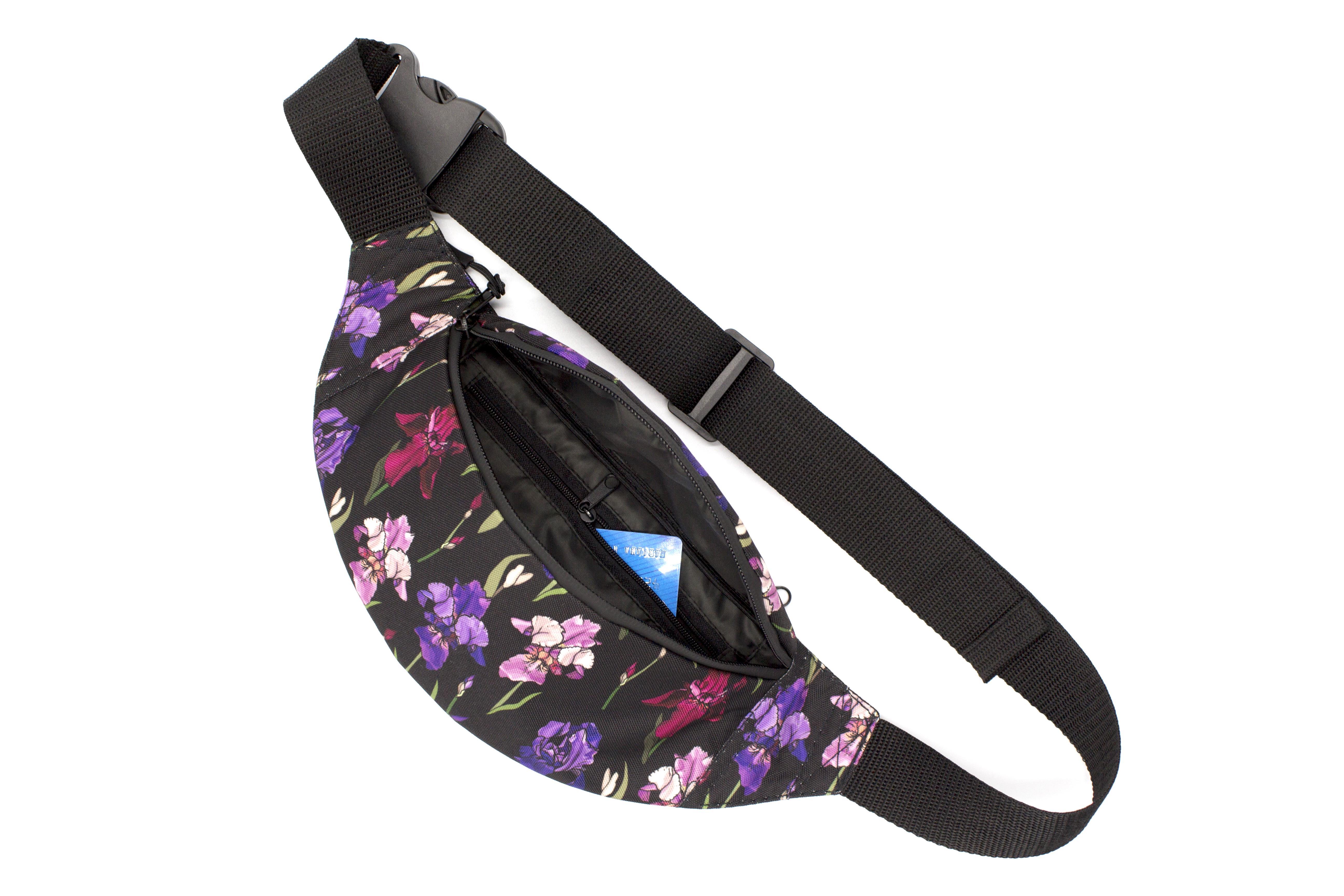 Сумка бананка Іриси Чорний (BK-011) - фото 2 Сумка бананка Іриси Чорний (BK-011) - фото 2