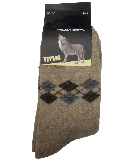 Термоноски из собачьей шерсти Корона 1521 на махре р. 41-47 Бежевый (1540625995) Термоноски из собачьей шерсти Корона 1521 на махре р. 41-47 Бежевый (1540625995)