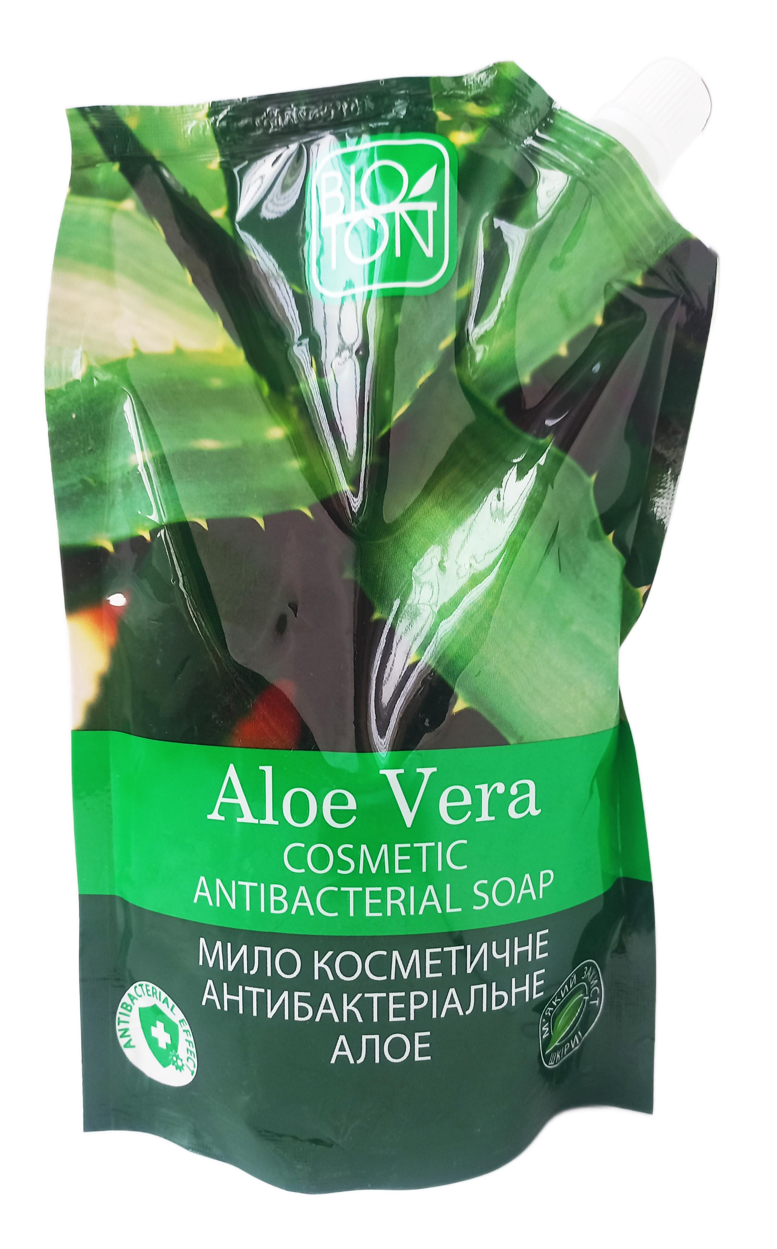 Мило косметичне антибактеріальне Bioton Алоє 450 мл (85410)