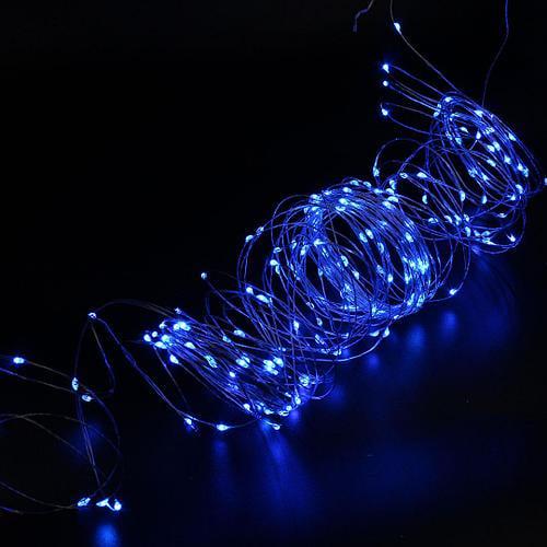 Гирлянда Капля росы 10M 100 Led медный провод 220V Синий (48158)