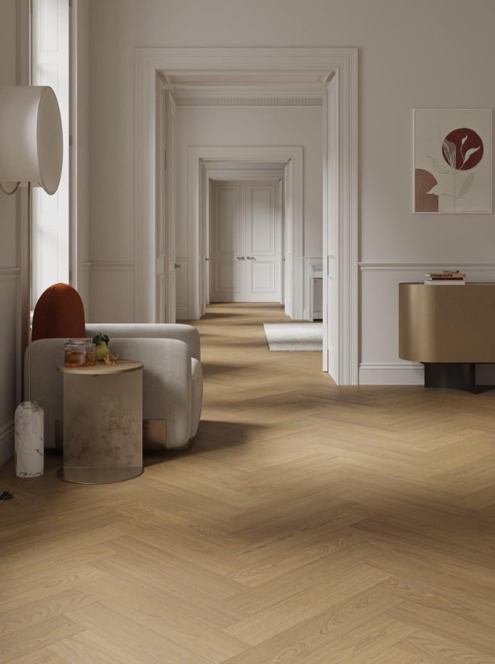 Ламинат виниловый Barlinek SPC LVT Next Step Herringbone DLE+ классическая английская елка без подкладки Дуб Antic (29710259) - фото 2