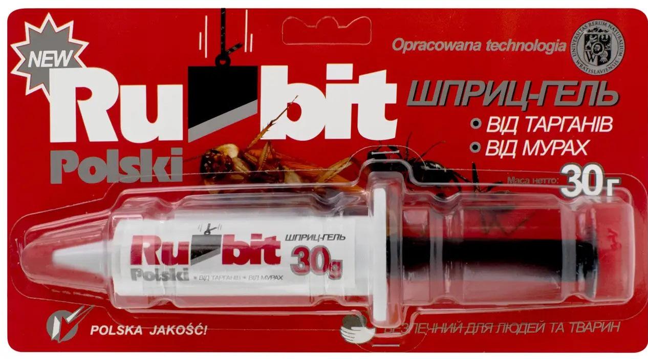 Шприц-гель від тарганів та мурах Rubit 30 г (12027) - фото 1