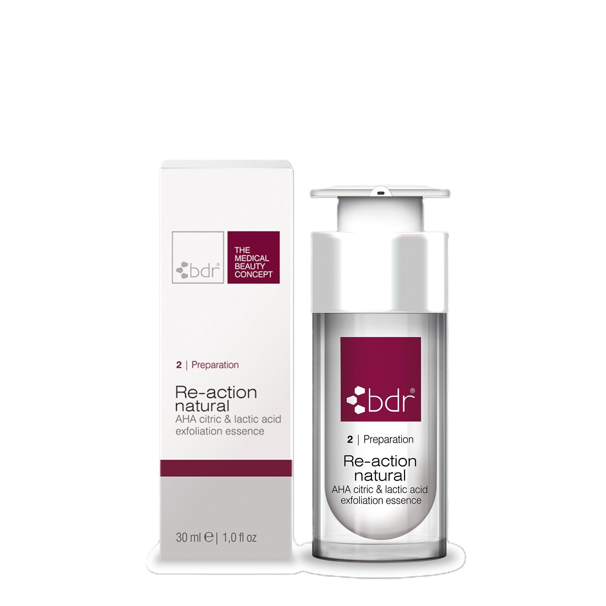 Пілінг для обличчя BDR Re-action natural AHA 10% 30 мл (114200)