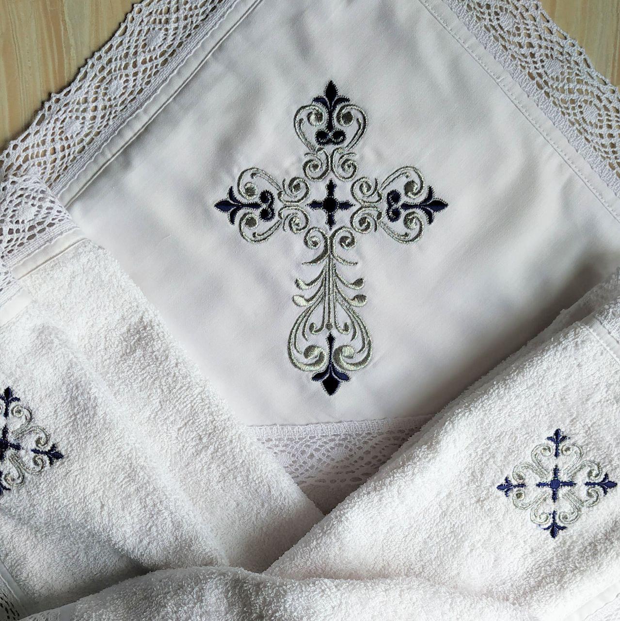 Набор для крещения именной Светлая любовь махровая крыжма/мешочек для локона/мешочек для хранения (2176096362) - фото 2 Набор для крещения именной Светлая любовь махровая крыжма/мешочек для локона/мешочек для хранения (2176096362) - фото 2