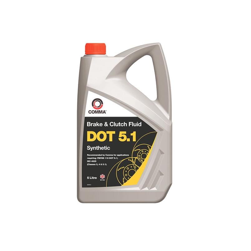 Тормозная жидкость COMMA DOT 5.1 Brake Fluid 5 л (BF55L)