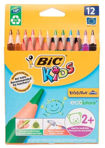 Олівці кольорові BIC Kids Evolution трикутні 12 шт. (2700693162) Олівці кольорові BIC Kids Evolution трикутні 12 шт. (2700693162)