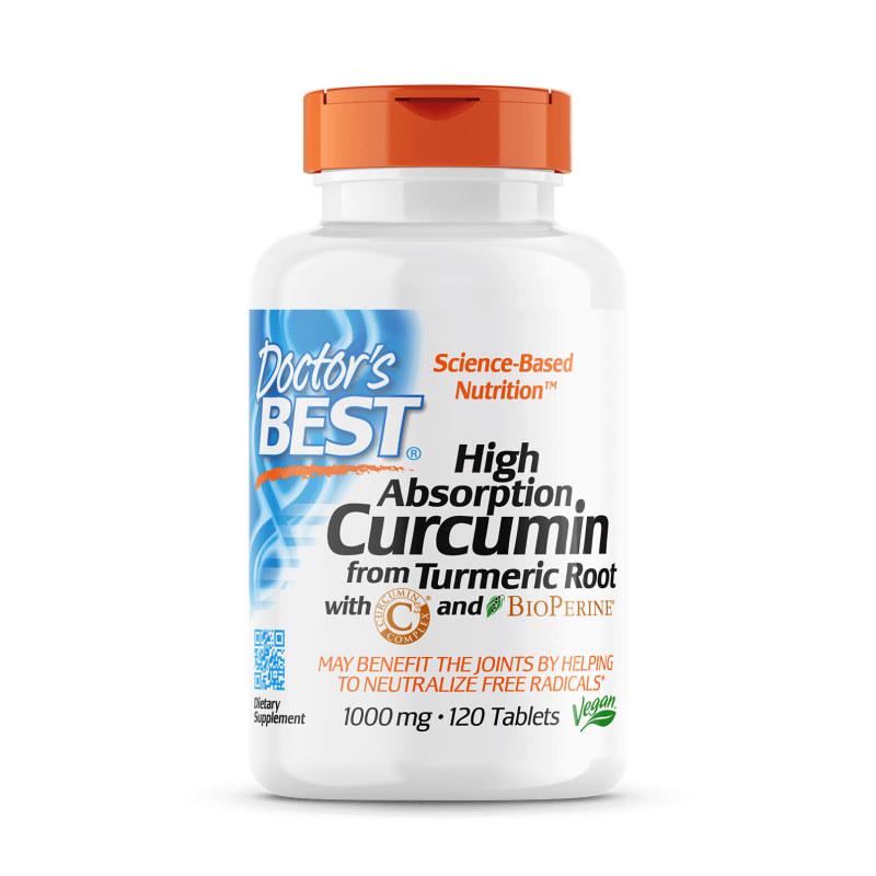 Натуральная добавка Doctor's Best Curcumin C3 Complex 1000 мг 120 таб. (7059)