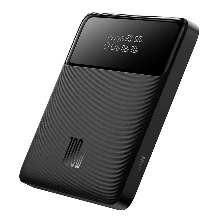 Повербанк BASEUS Blade Power Digital Display Fast Charging HD Edition 100W 20000 mAh Black (PPBL000301) - фото 7