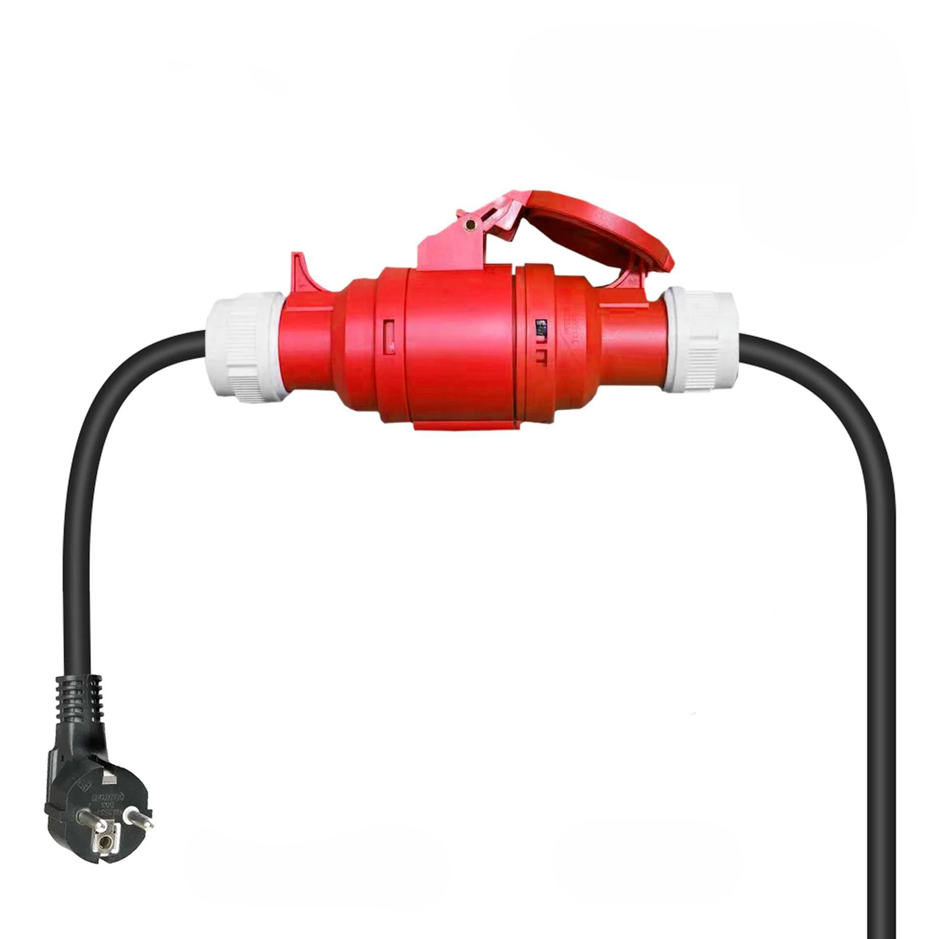 Переходник в розетку Red CEE 32A Schuko 3,5 кВт 16A розетка