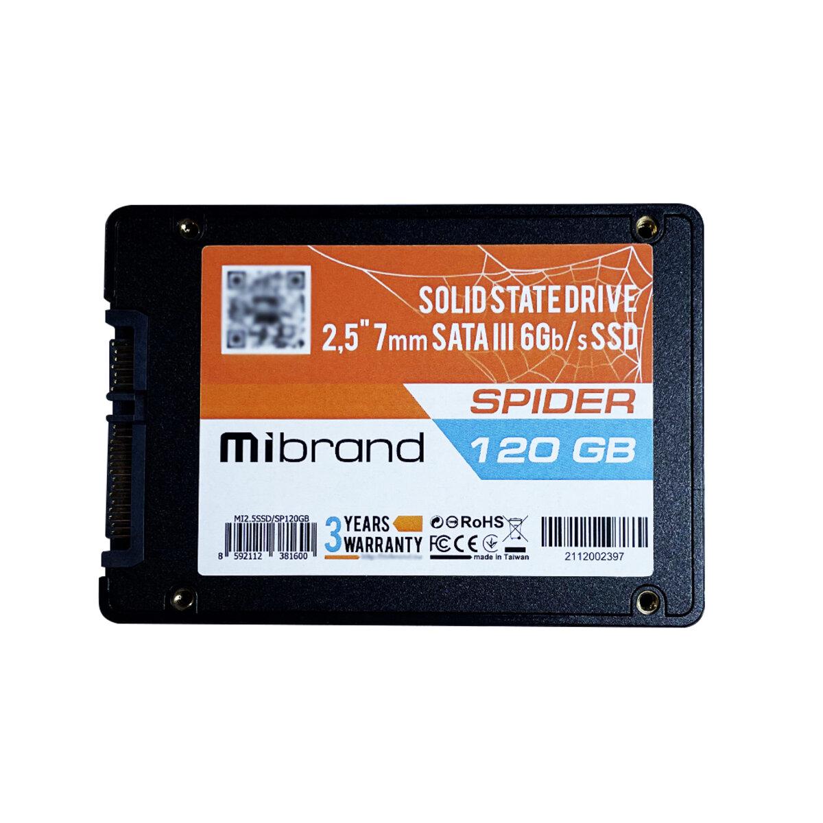 Твердотільний накопичувач Mibrand Spider 120 Гб (MI2.5SSD/SP120GBST) - фото 2