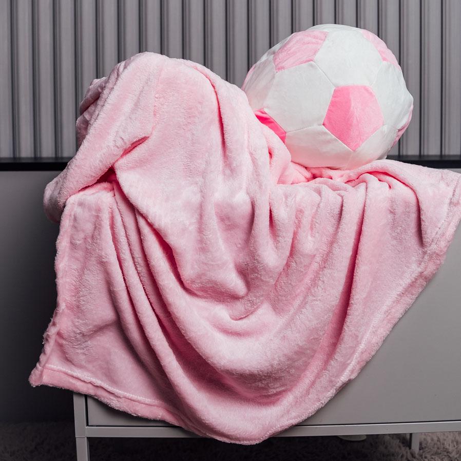 Детский плед/подушка ХутроБол 100х150 см Светло-розовый (87778) Детский плед/подушка ХутроБол 100х150 см Светло-розовый (87778)