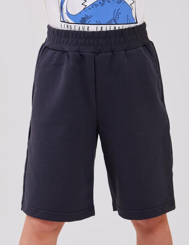 Шорты для мальчика Smil стрейч-футер 110 см Темно-серый (112457)