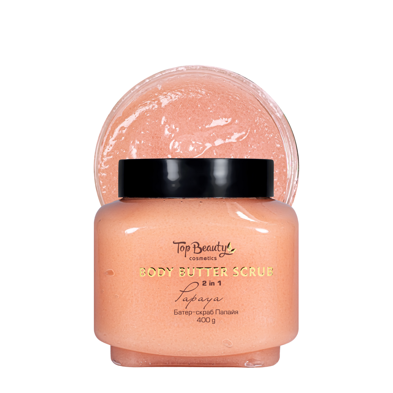 Скраб баттер для тела Top Beauty Body Butter Scrub Papaya 2в1 400 г Скраб баттер для тела Top Beauty Body Butter Scrub Papaya 2в1 400 г