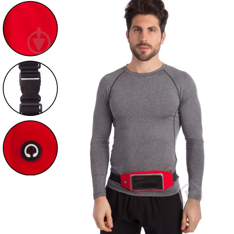 Чехол-сумка на пояс для бега planeta-sport RUNNING WAISTPACK GA-506 Красный