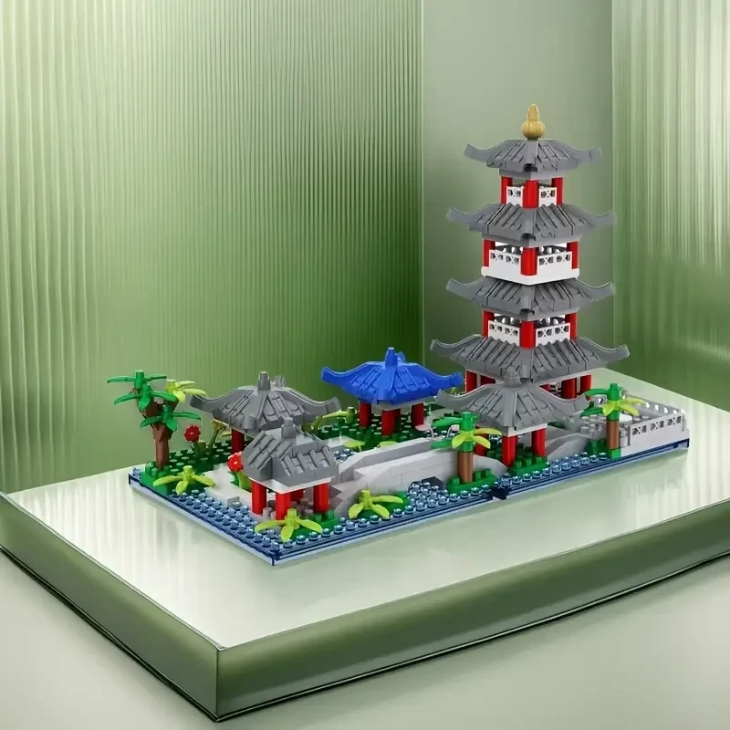 Конструктор LOZ японський будинок 3 поверхами 750 деталей (501) - фото 4