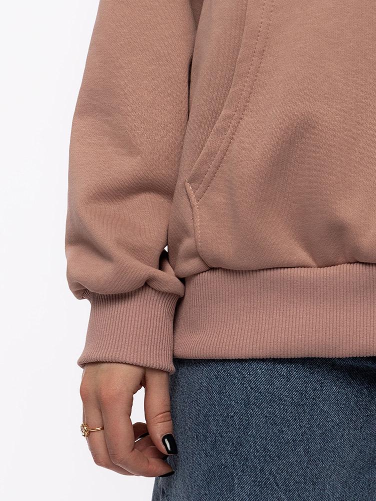 Худи женское оверсайз ЦБ-00214149 р. 40 Пудровый (SKT000895770) - фото 2 Худи женское оверсайз ЦБ-00214149 р. 40 Пудровый (SKT000895770) - фото 2