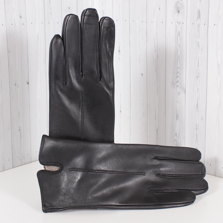 Рукавиці жіночі шкіряні LM3512-1 демісезонні класичні L/7,5"/19 см Чорний (2807160207)