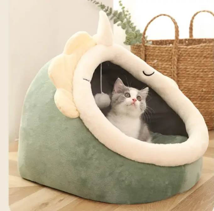 Домик для животных со съемной подушкой Зеленый (Зоо7) - фото 5 Домик для животных со съемной подушкой Зеленый (Зоо7) - фото 5