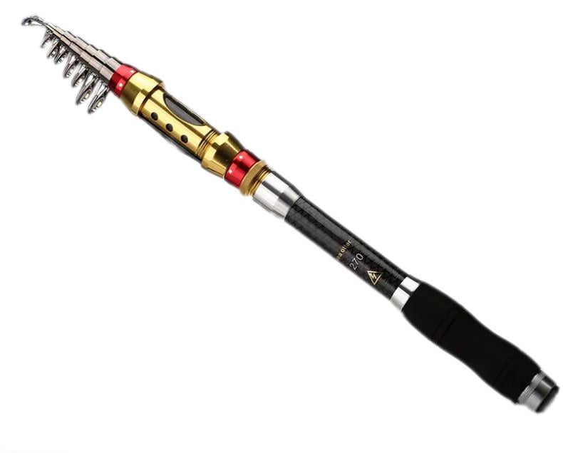 Спиннинг карбоновый телескопический из углеродного волокна 240 см