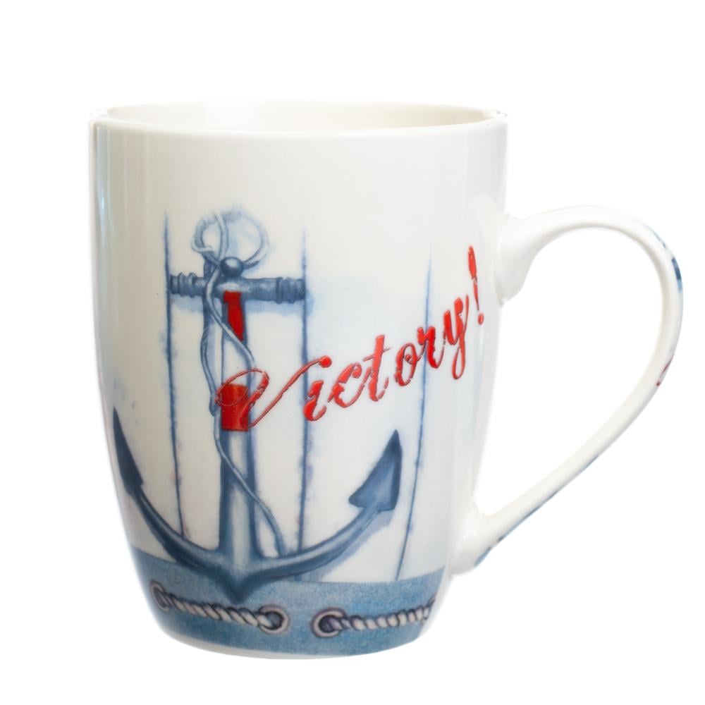 Кружка керамическая Elisey Victory 350 мл Якорь 12 шт. (8803-013)
