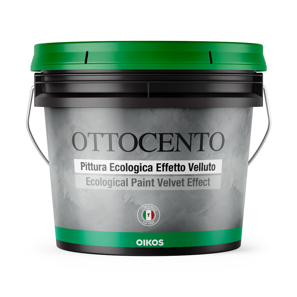 Краска декоративная водоемульсионная Oikos OTTOCENTO BIANCO 1 л