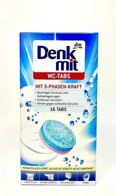Таблетки для чищення унітазів Denkmit 16 шт.
