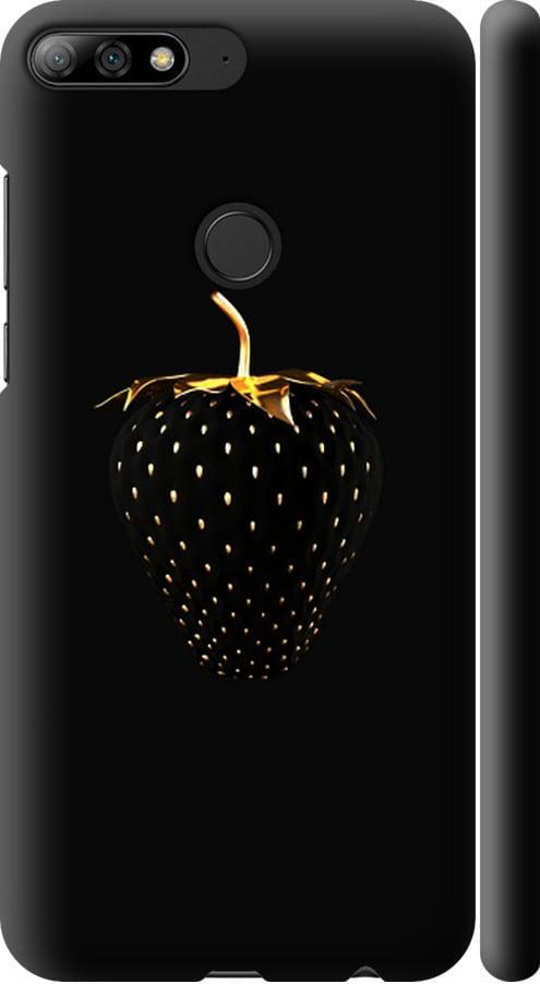 Чехол на Huawei Y7 Prime 2018 Черная клубника (3585m-1509-42517)