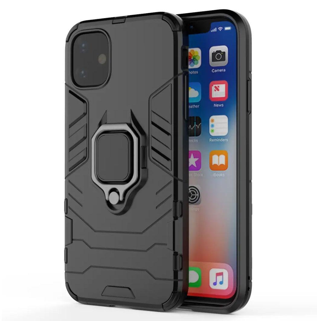 Чохол бампер Primolux Ring Armor для Apple iPhone 12 Mini - Black